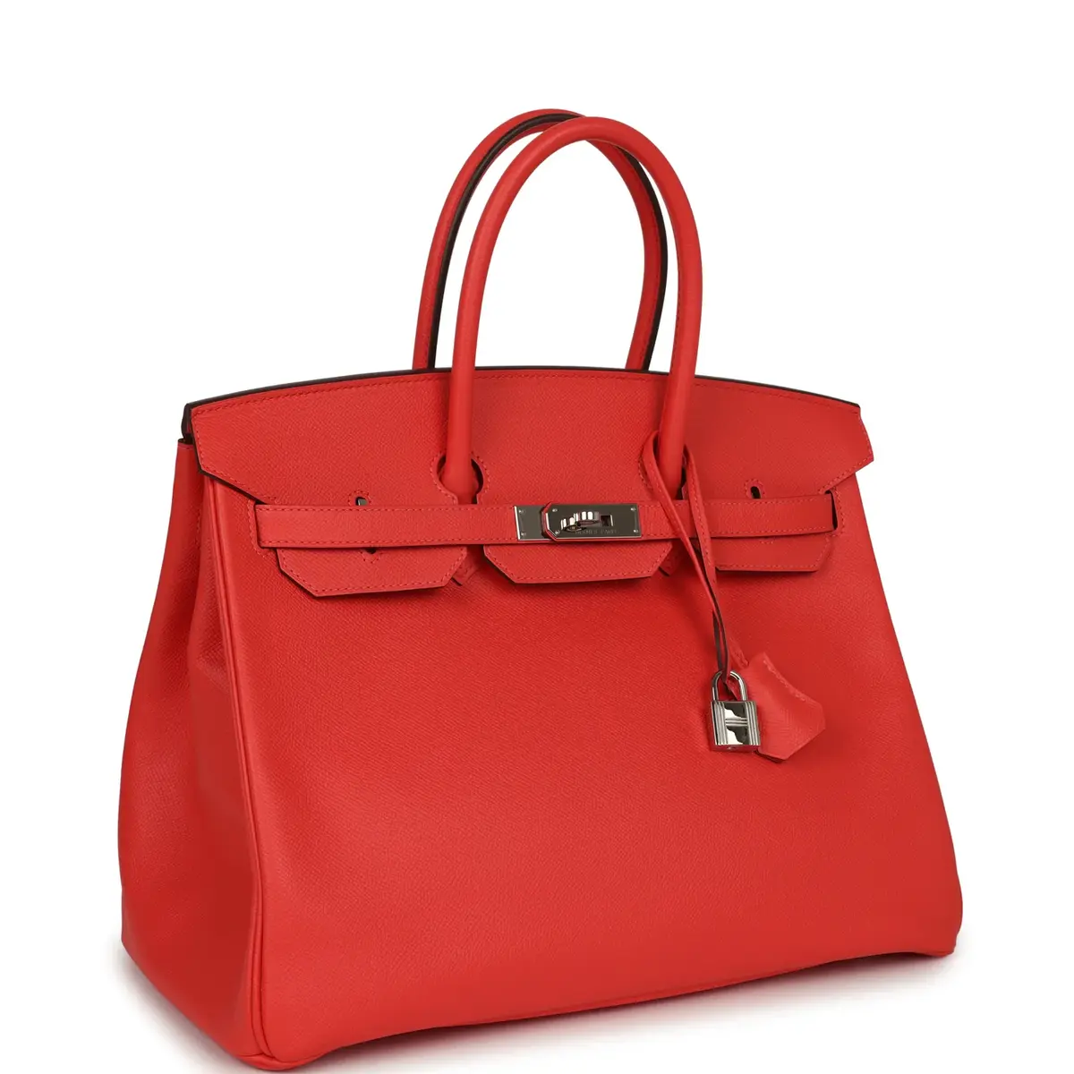 HERMÈS Pre-owned Hermes Birkin 35 Rose Jaipur Epsom Palladium Hardware | Thumbnail 2