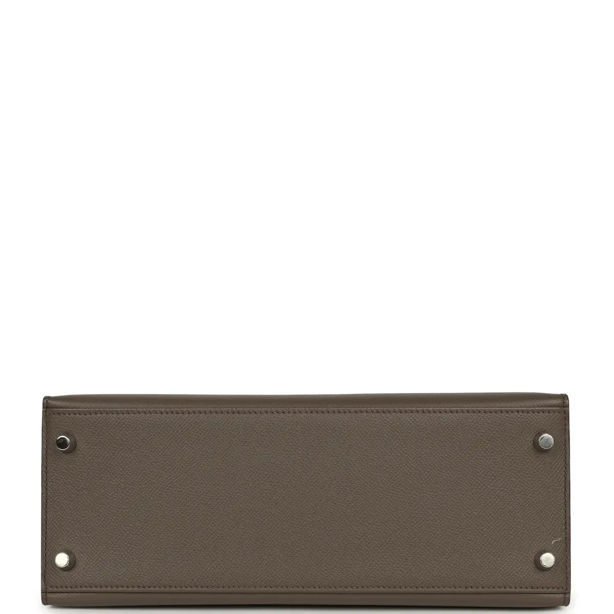 HERMÈS Pre-owned Hermes Kelly Sellier 28 Etain Epsom Palladium Hardware | Thumbnail 6