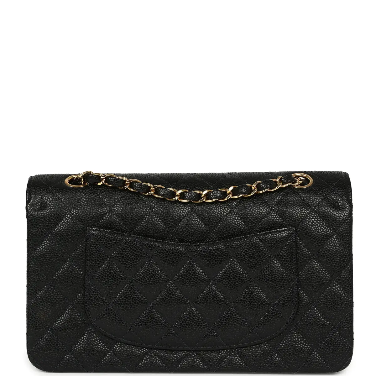 Chanel Vintage Chanel Medium Classic Double Flap Bag Black Caviar Gold Hardware | Thumbnail 4 Chanel Vintage Chanel Medium Classic Double Flap Bag Black Caviar Gold Hardware | Thumbnail 4
