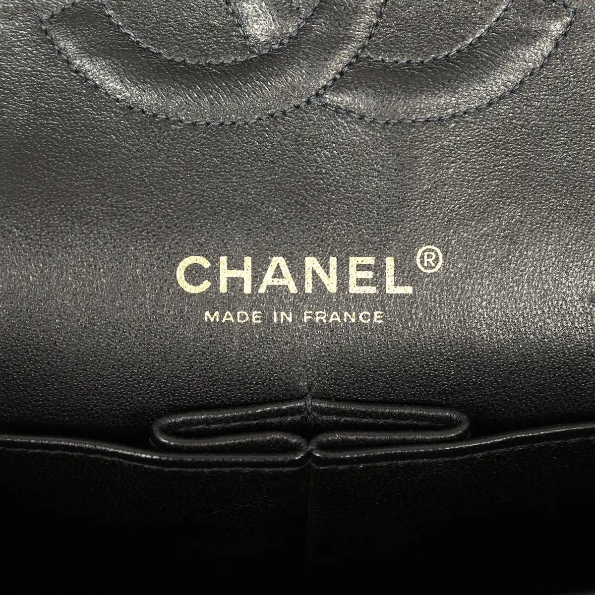 Chanel Vintage Chanel Medium Classic Double Flap Bag Black Caviar Gold Hardware | Thumbnail 9 Chanel Vintage Chanel Medium Classic Double Flap Bag Black Caviar Gold Hardware | Thumbnail 9