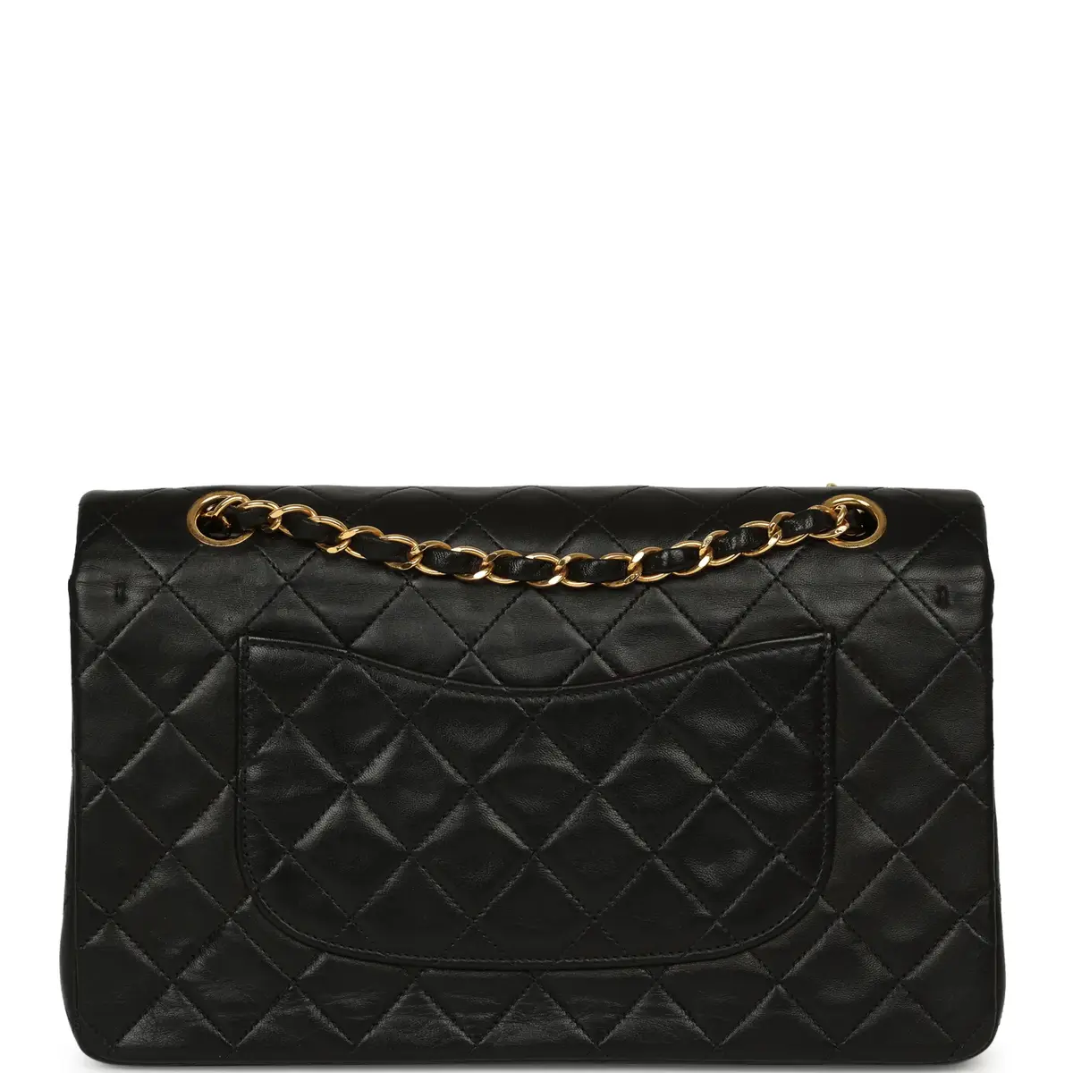 Chanel Vintage Chanel Medium Classic Double Flap Bag Black Lambskin Gold Hardware | Thumbnail 4 Chanel Vintage Chanel Medium Classic Double Flap Bag Black Lambskin Gold Hardware | Thumbnail 4