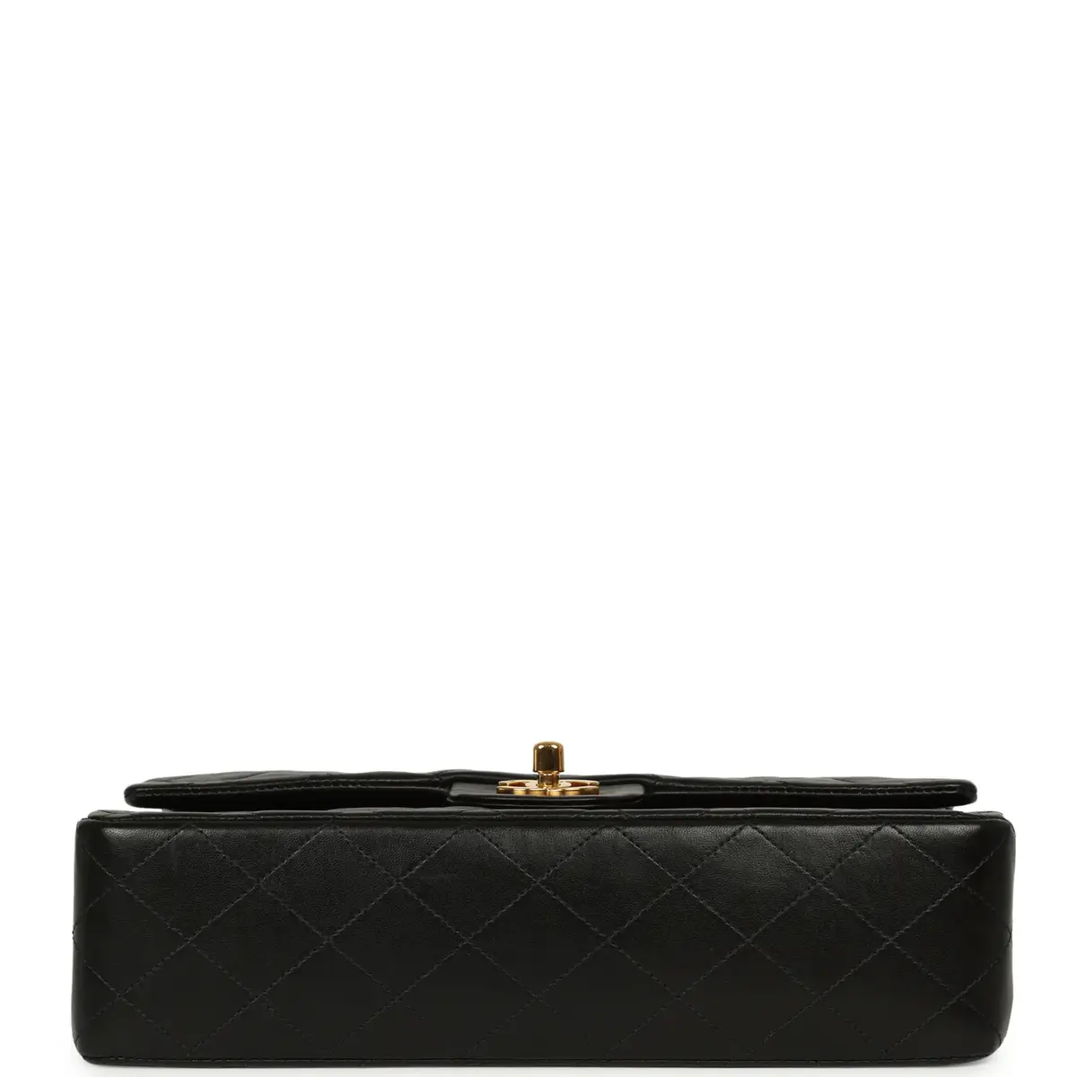 Chanel Vintage Chanel Medium Classic Double Flap Bag Black Lambskin Gold Hardware | Thumbnail 6 Chanel Vintage Chanel Medium Classic Double Flap Bag Black Lambskin Gold Hardware | Thumbnail 6