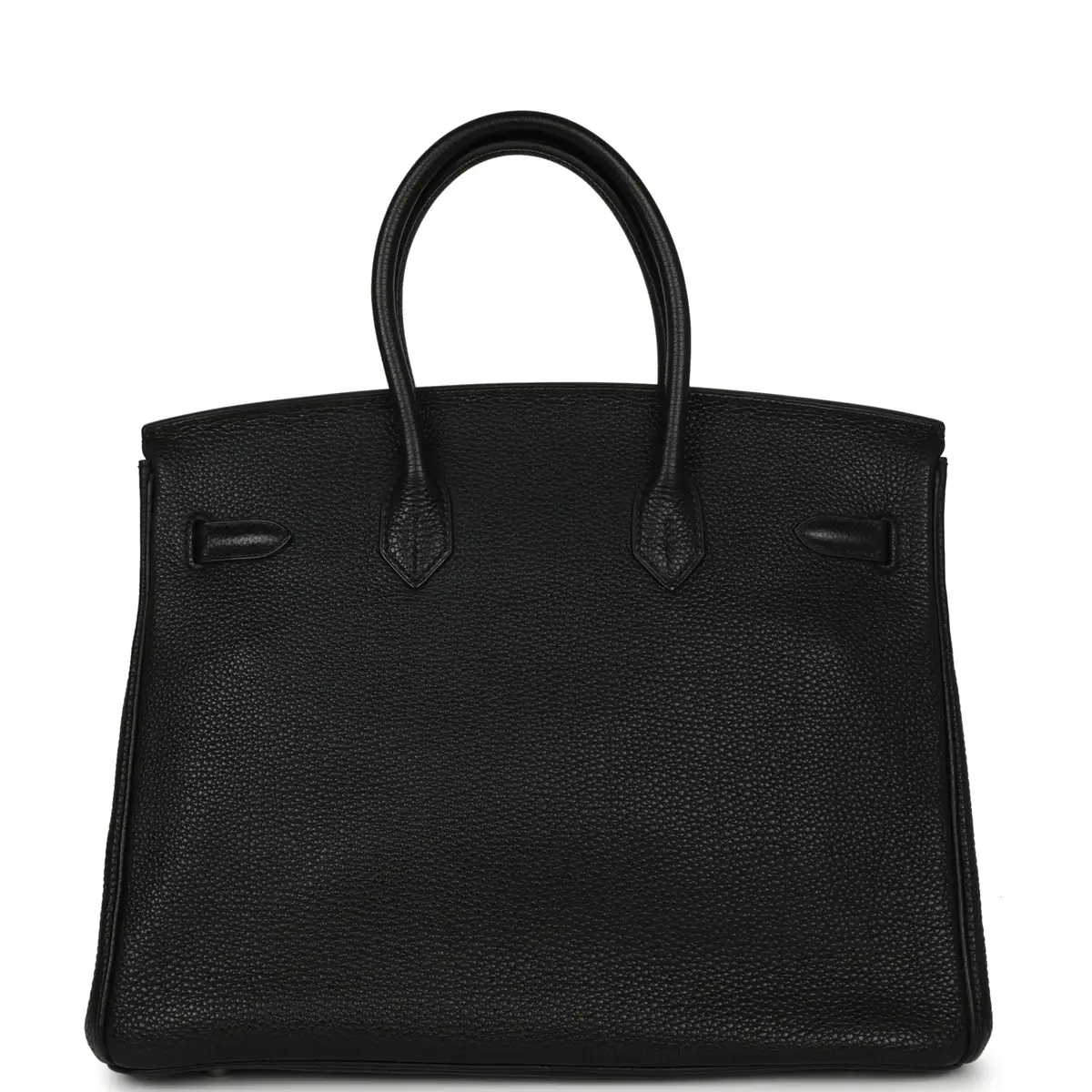 HERMÈS Vintage Hermes Birkin 35 Black Togo Palladium Hardware | Thumbnail 4