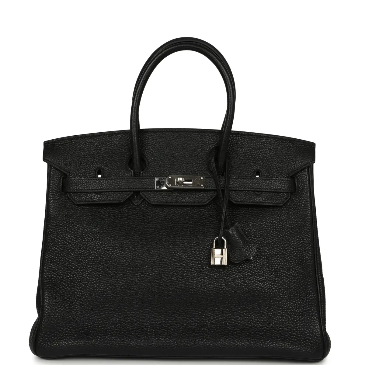 Vintage Hermes Birkin 35 Black Togo Palladium Hardware Vintage Hermes Birkin 35 Black Togo Palladium Hardware