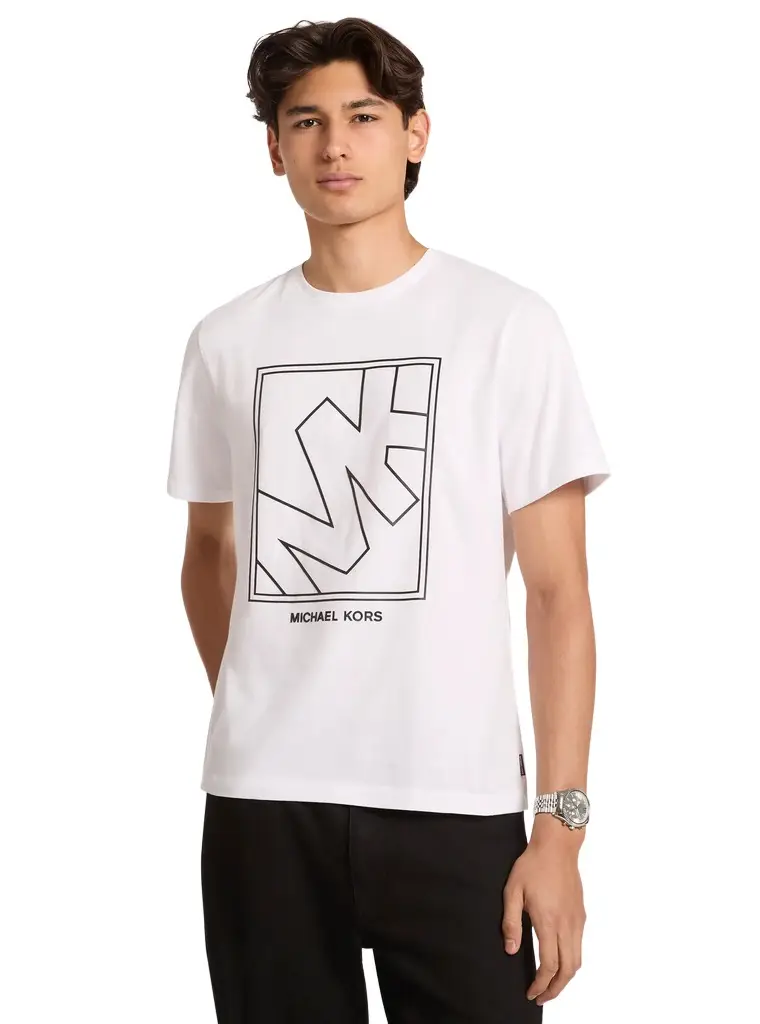 Michael Kors Collection Graphic Logo Cotton T-Shirt in