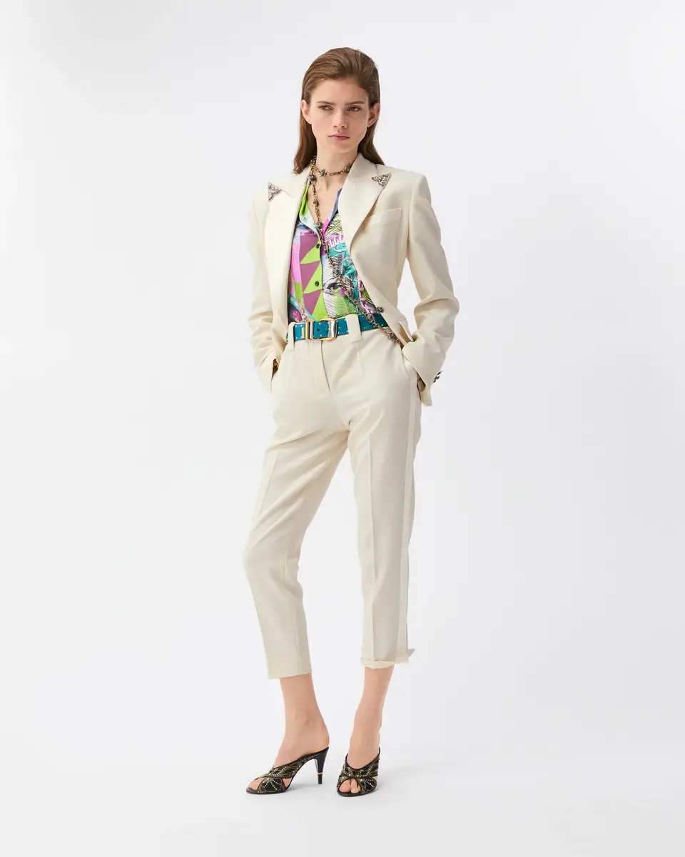 Versace Stretch Wool Pants