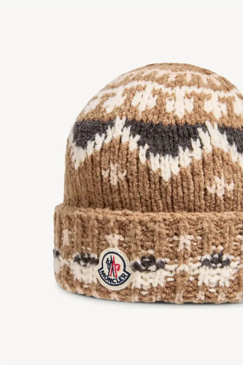 Moncler Bouclé Wool Blend Beanie | Thumbnail 4 Moncler Bouclé Wool Blend Beanie | Thumbnail 4