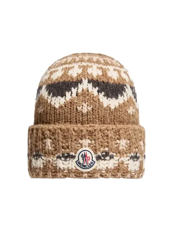 Moncler Bouclé Wool Blend Beanie