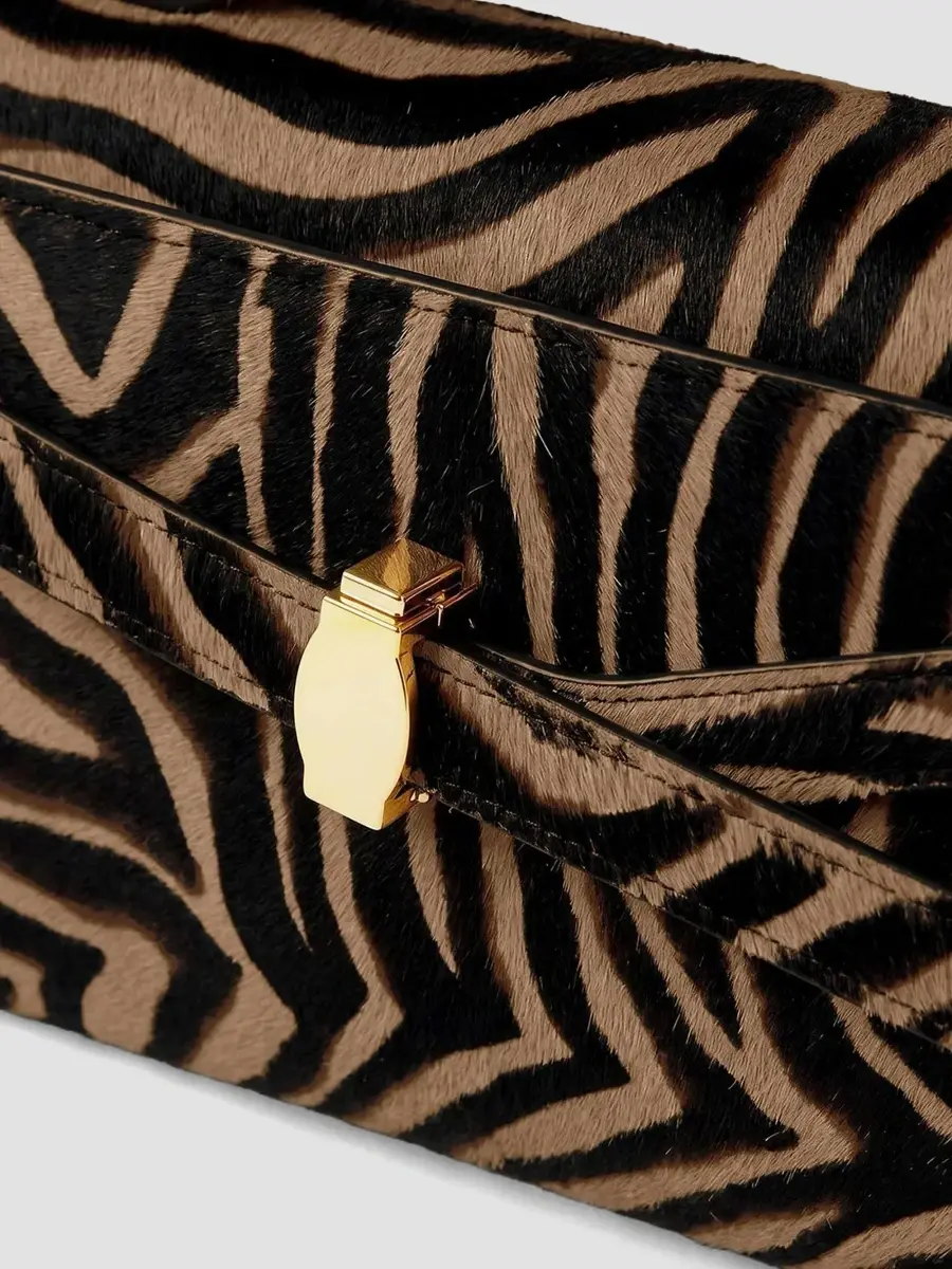 Veronica Beard Women's Dash Ziger Printed Calf Hair Clutch | Thumbnail 5 Veronica Beard Women's Dash Ziger Printed Calf Hair Clutch | Thumbnail 5