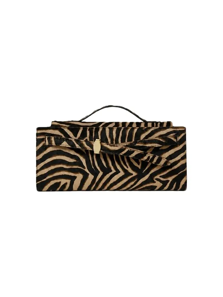Veronica Beard Women's Dash Ziger Printed Calf Hair Clutch