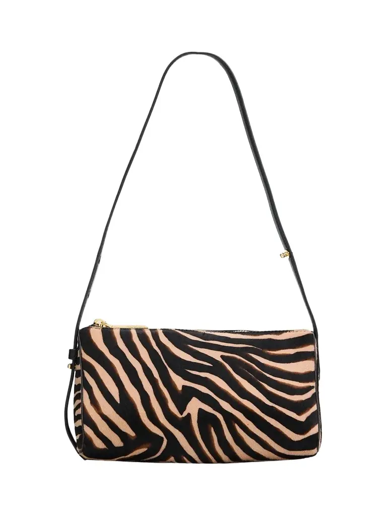 Women's Ziger Prism Calf Hair Shoulder Bag Women's Ziger Prism Calf Hair Shoulder Bag