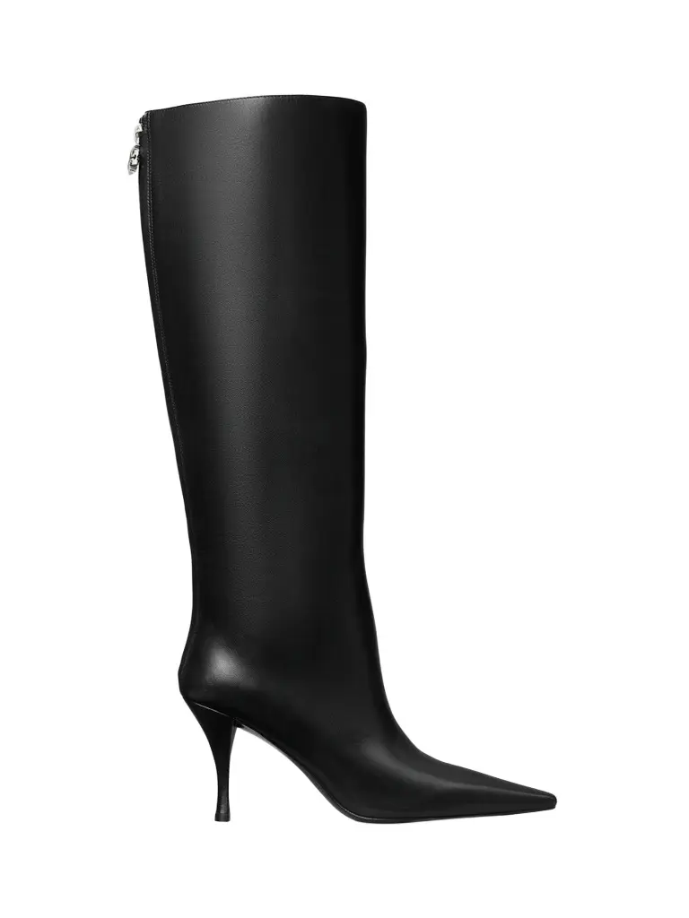 Tory Burch Women's Charlie 90MM Leather Knee-High Boots