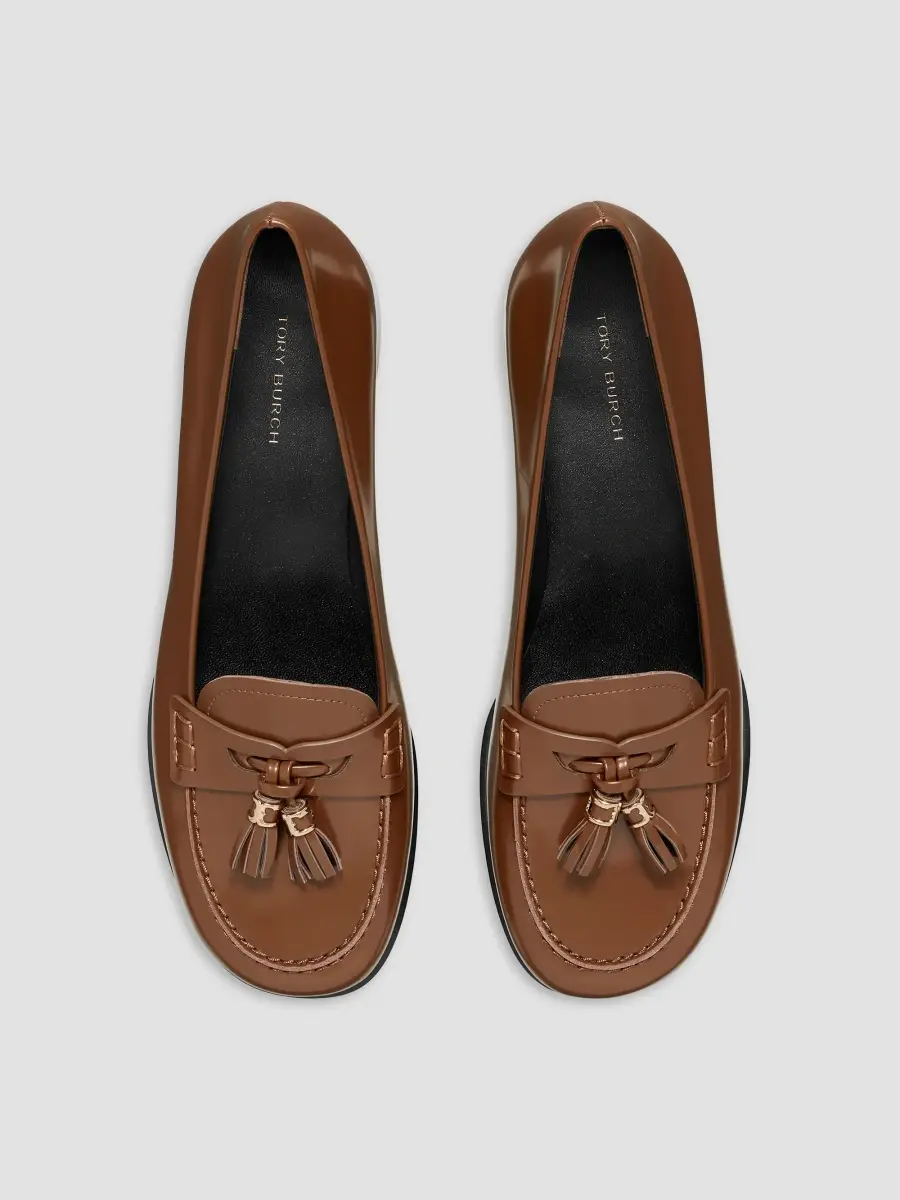 Tory Burch Women's 30MM Tassel Leather Loafers | Thumbnail 3