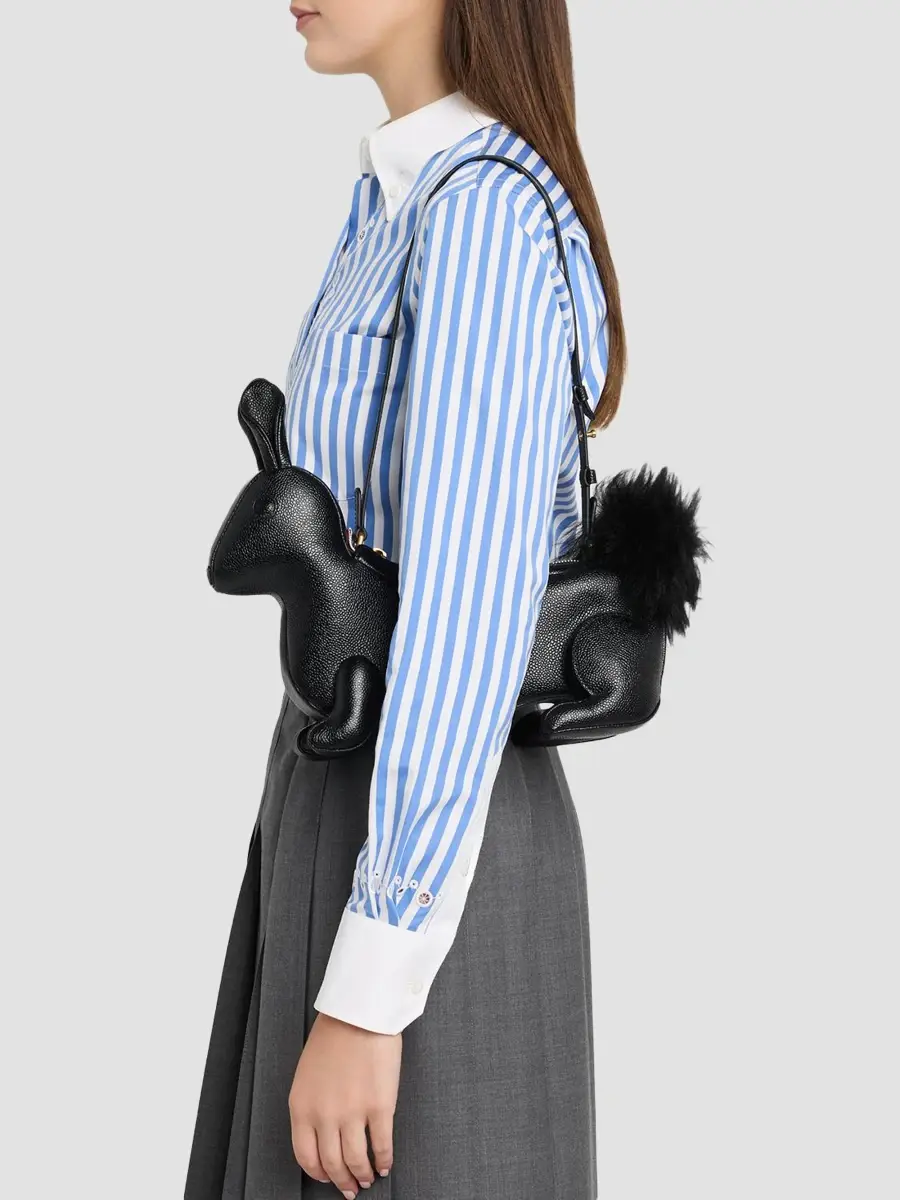 Thom Browne Women's Baby Rabbit Pebble-Grain Leather Bag | Thumbnail 2 Thom Browne Women's Baby Rabbit Pebble-Grain Leather Bag | Thumbnail 2