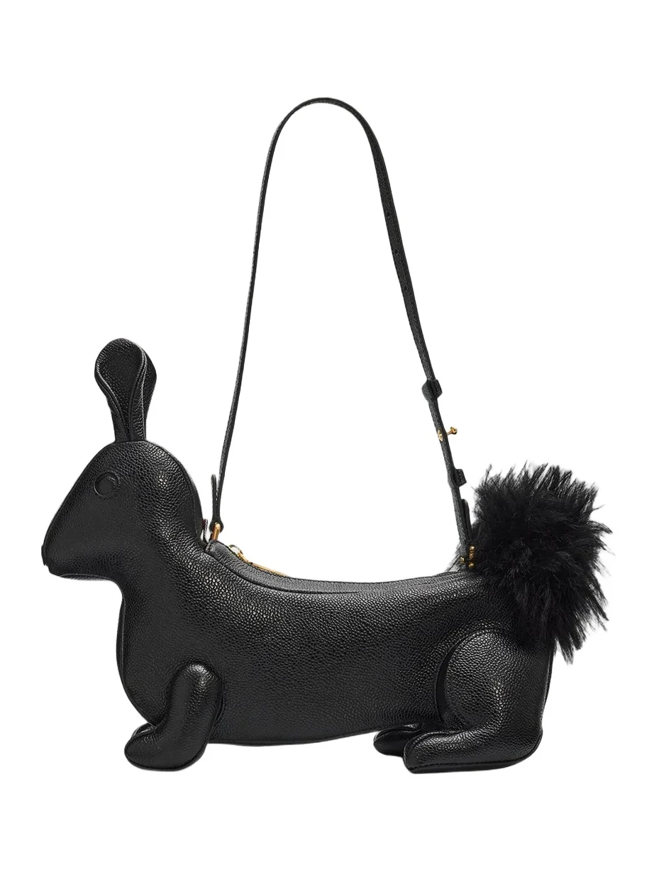 Thom Browne Women's Baby Rabbit Pebble-Grain Leather Bag
