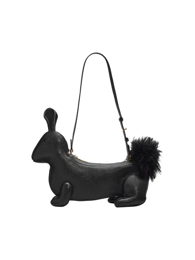 Thom Browne Women's Baby Rabbit Pebble-Grain Leather Bag