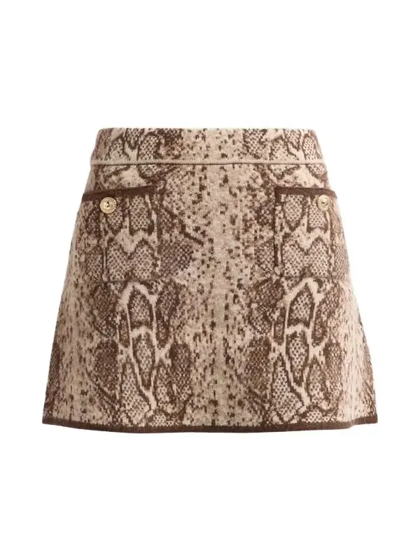 Women's Dayton Brushed Wool Jacquard Mini Skirt Women's Dayton Brushed Wool Jacquard Mini Skirt