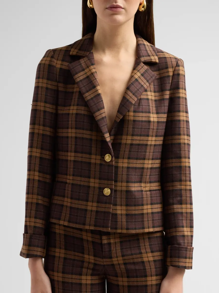 Alice + Olivia Women's Macey Check Blazer | Thumbnail 5 Alice + Olivia Women's Macey Check Blazer | Thumbnail 5