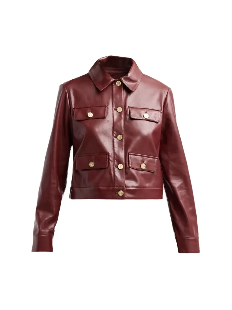 Women's Alex Faux-Leather Boxy Jacket Women's Alex Faux-Leather Boxy Jacket
