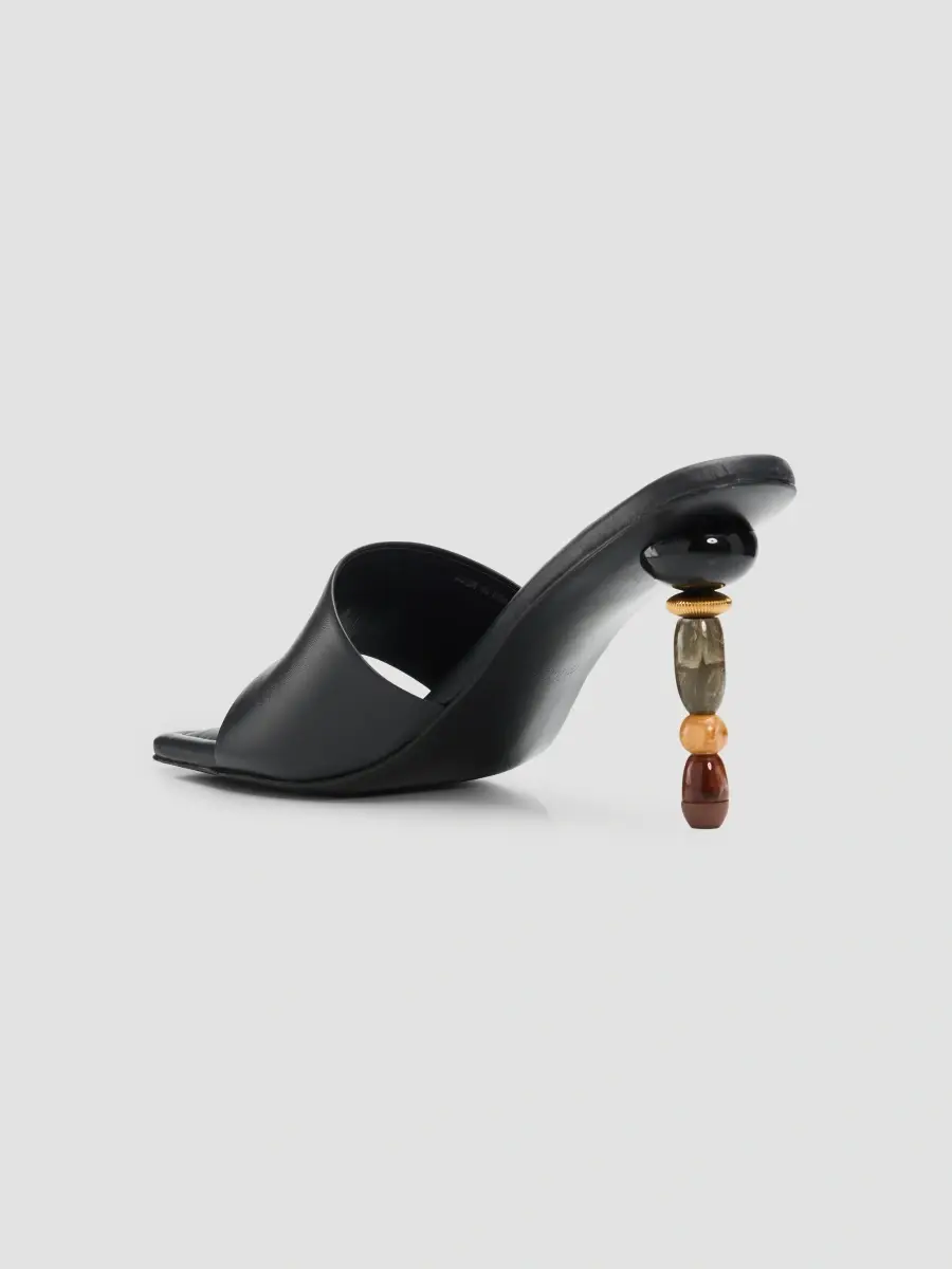 Cult Gaia Women's Mahina 100MM Leather Slip-On Sandals | Thumbnail 2