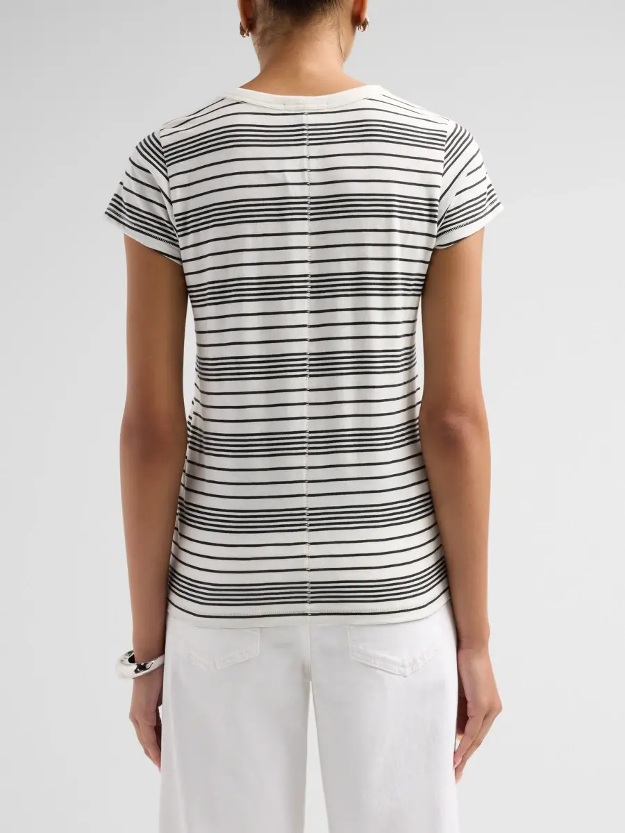 rag & bone Women's The Slub Striped Pima Cotton T-Shirt | Thumbnail 3 rag & bone Women's The Slub Striped Pima Cotton T-Shirt | Thumbnail 3