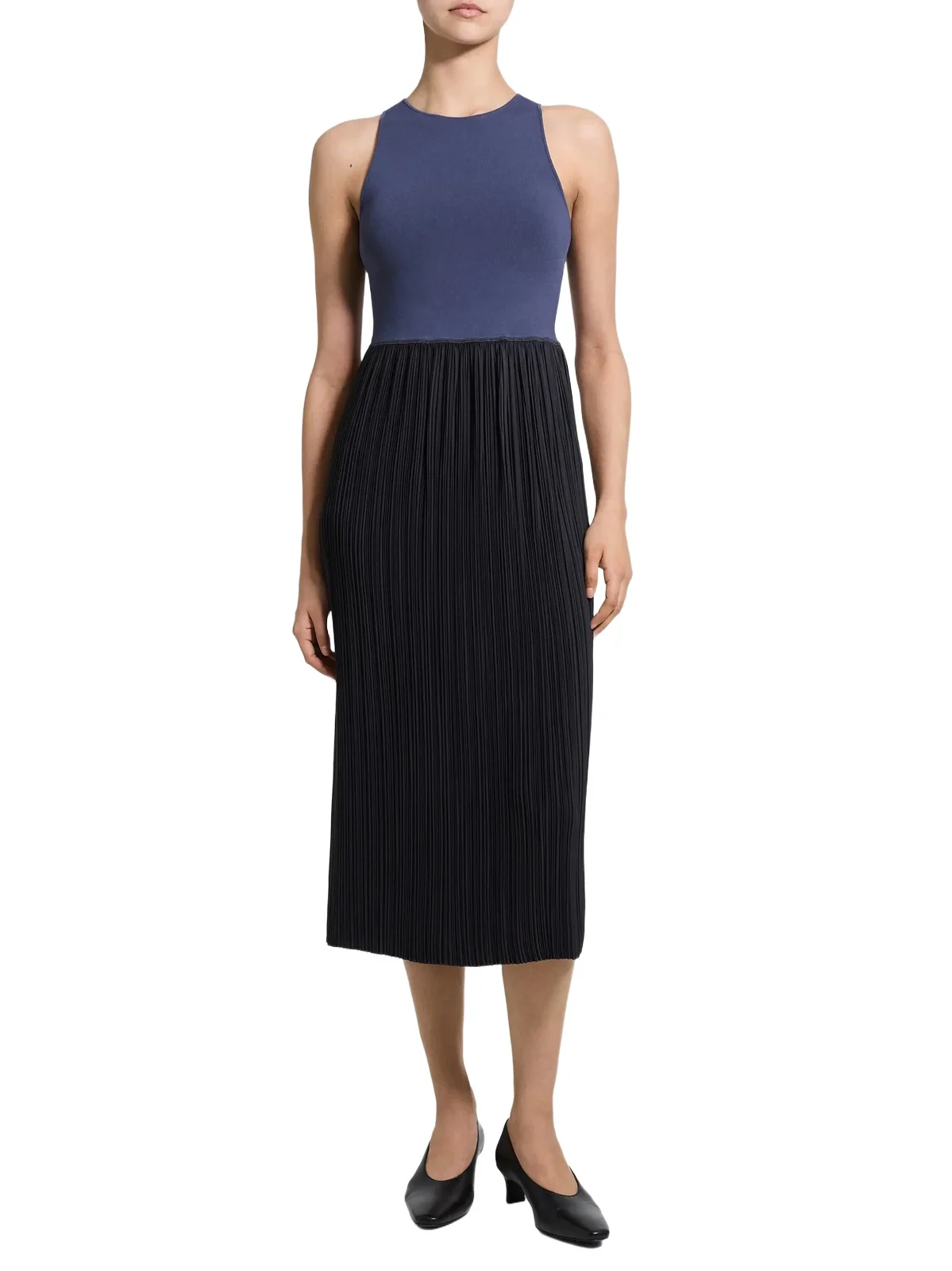 Women's Tank Plissé Midi Dress
