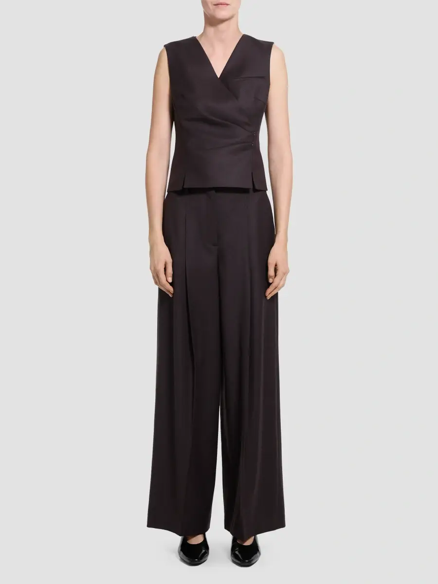 Theory Women's Shrunken Wrap Vest | Thumbnail 2 Theory Women's Shrunken Wrap Vest | Thumbnail 2