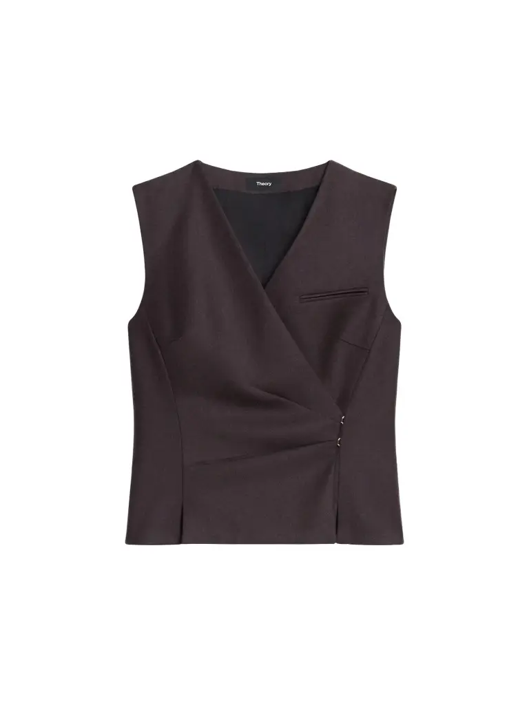 Theory Women's Shrunken Wrap Vest