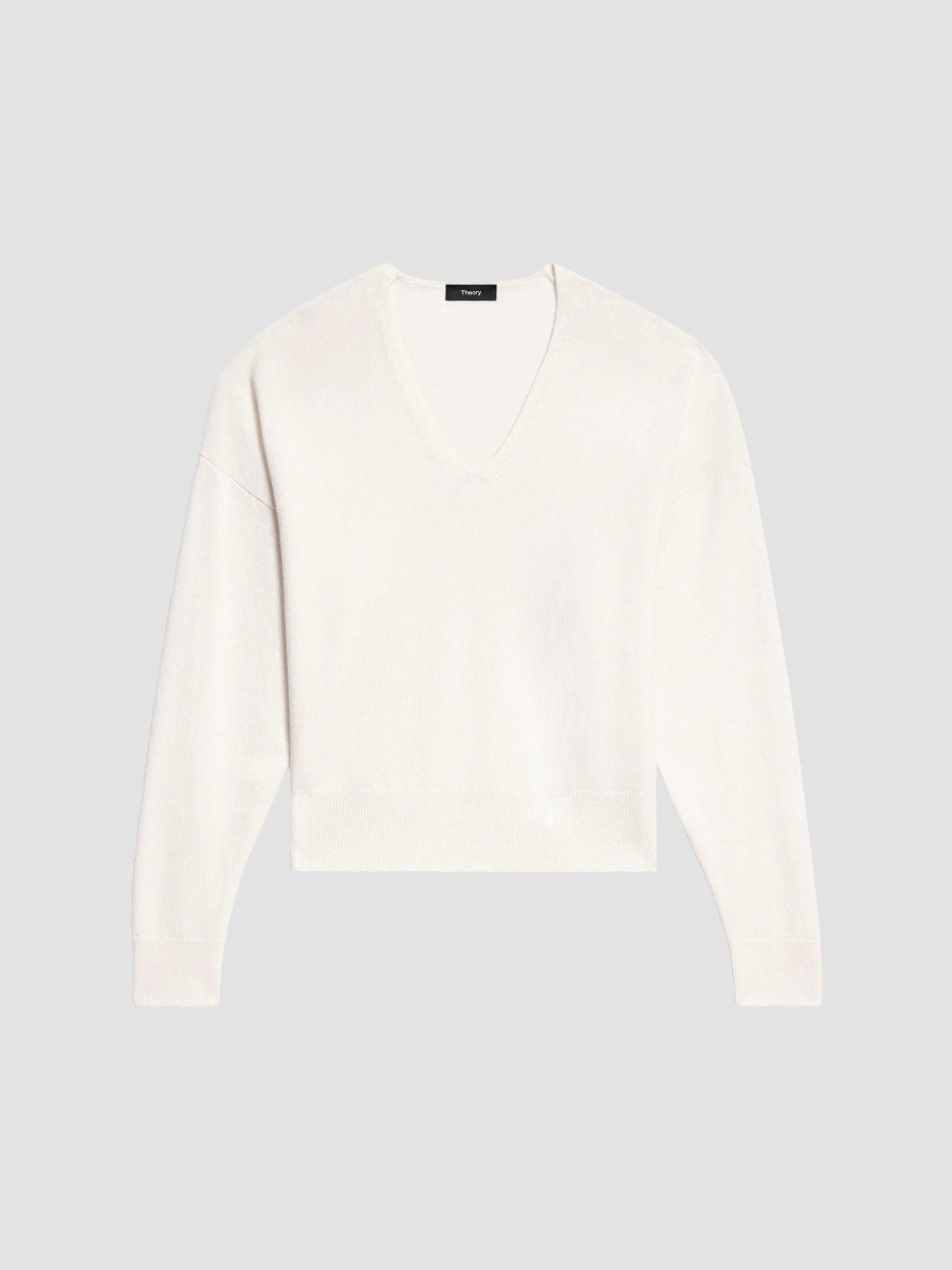 Women's Relaxed V-Neck Cashmere Sweater Women's Relaxed V-Neck Cashmere Sweater