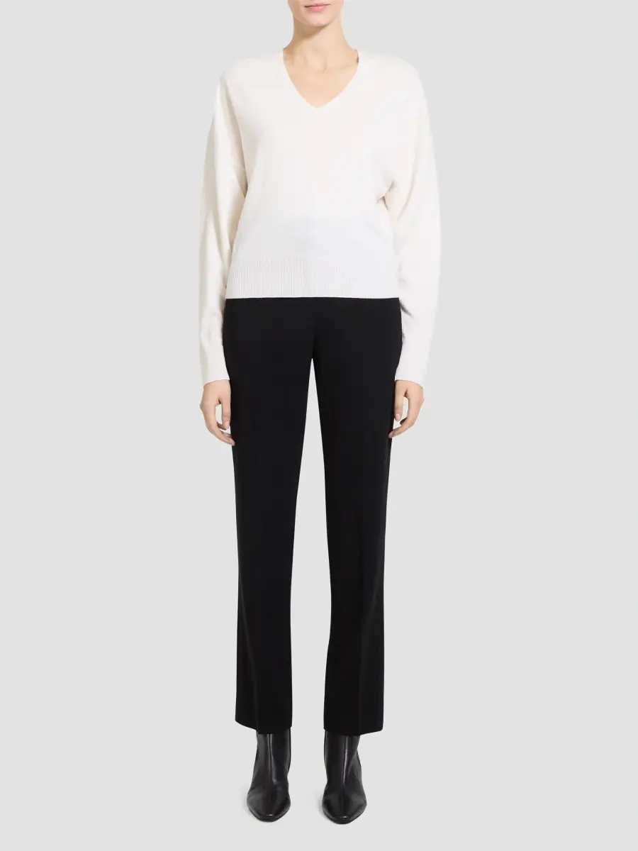 Theory Women's Relaxed V-Neck Cashmere Sweater | Thumbnail 2