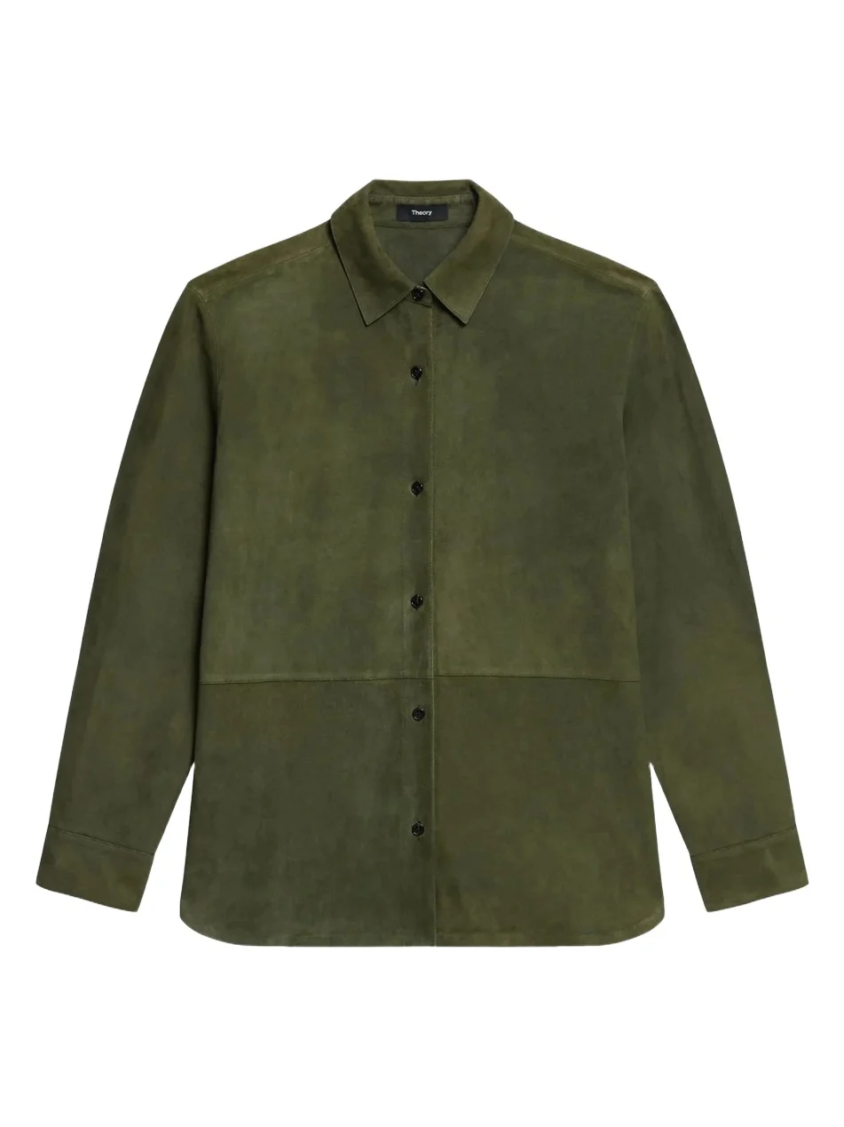 Women's Classic Menswear Leather Shirt Women's Classic Menswear Leather Shirt