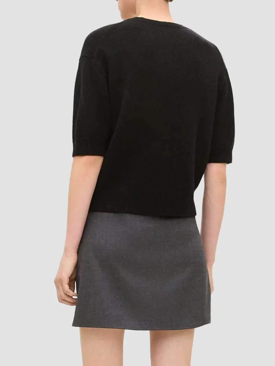 Theory Women's Cashmere Crop Sweater | Thumbnail 3 Theory Women's Cashmere Crop Sweater | Thumbnail 3