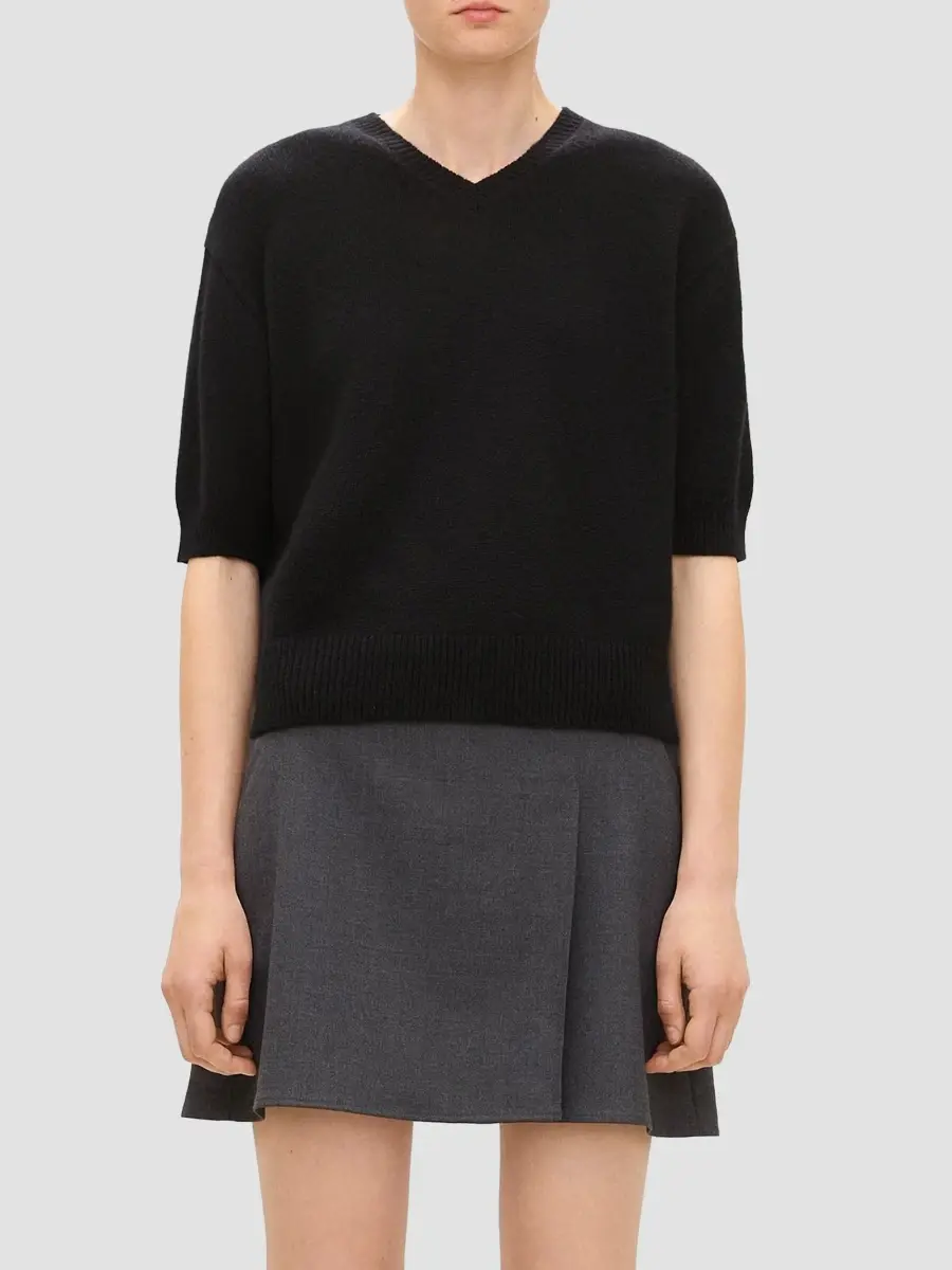 Theory Women's Cashmere Crop Sweater | Thumbnail 4 Theory Women's Cashmere Crop Sweater | Thumbnail 4