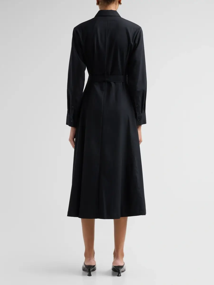 Theory Women's Fit & Flare Midi Shirtdress | Thumbnail 3