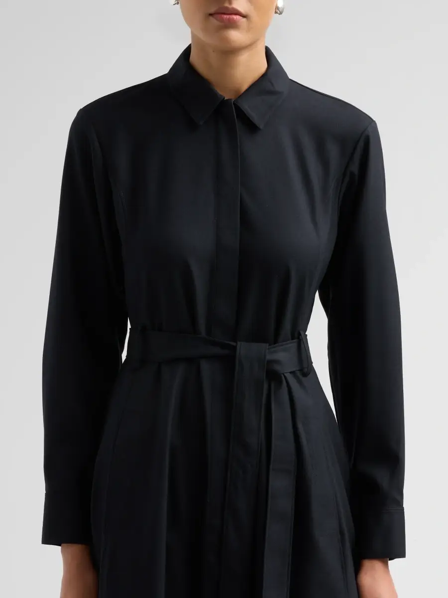 Theory Women's Fit & Flare Midi Shirtdress | Thumbnail 5