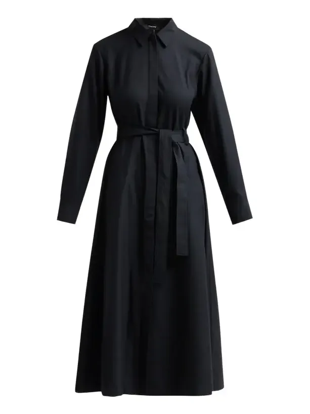 Women's Fit & Flare Midi Shirtdress Women's Fit & Flare Midi Shirtdress