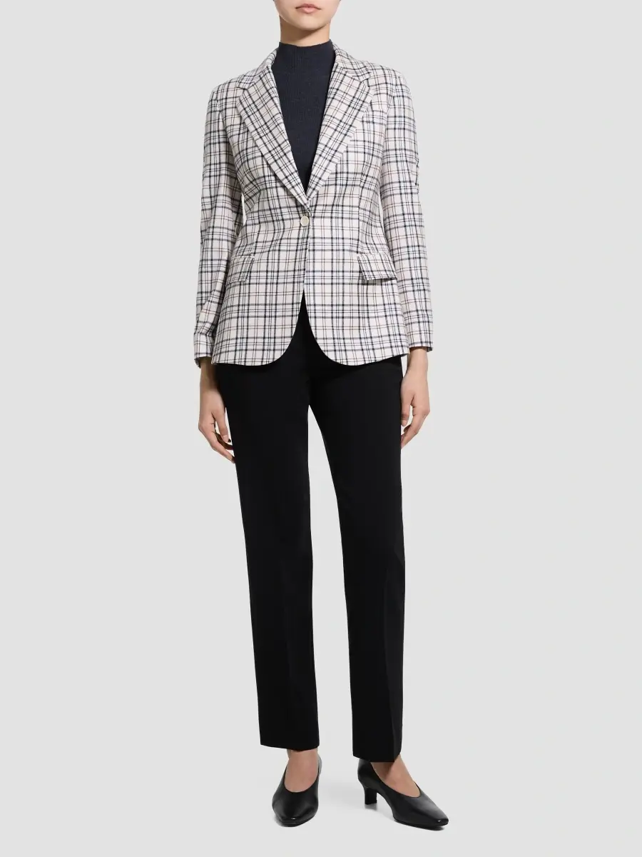 Theory Women's Lynnia Plaid Blazer | Thumbnail 2 Theory Women's Lynnia Plaid Blazer | Thumbnail 2