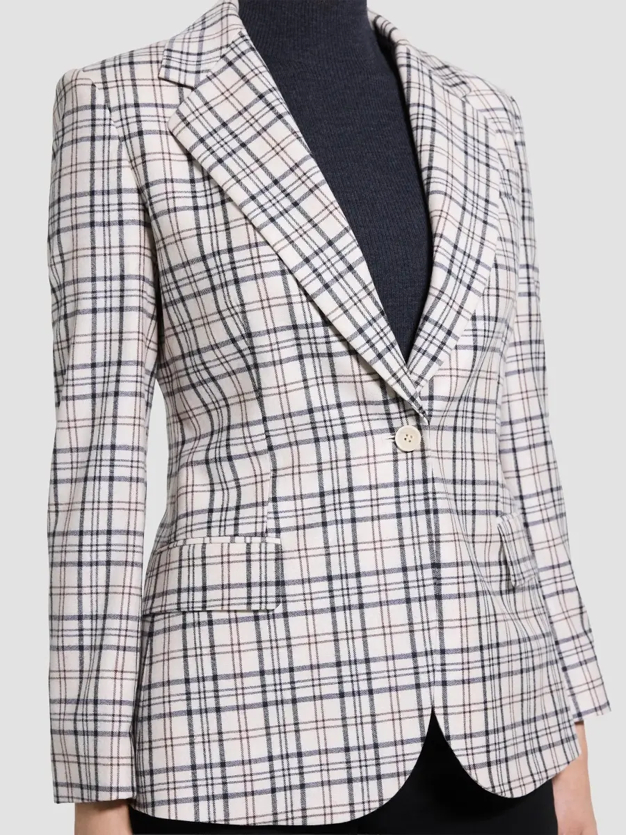 Theory Women's Lynnia Plaid Blazer | Thumbnail 5 Theory Women's Lynnia Plaid Blazer | Thumbnail 5