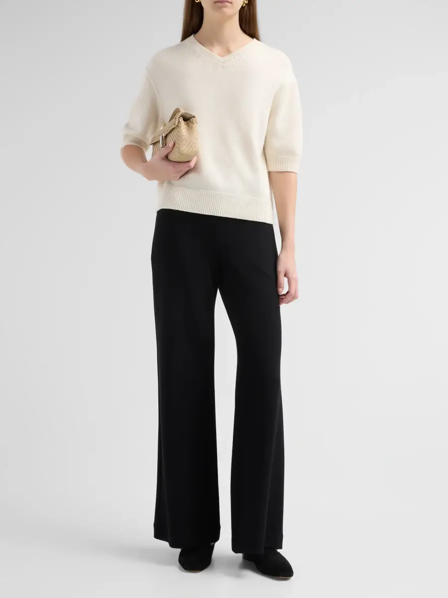 Theory Women's Cashmere Crop Sweater | Thumbnail 2 Theory Women's Cashmere Crop Sweater | Thumbnail 2