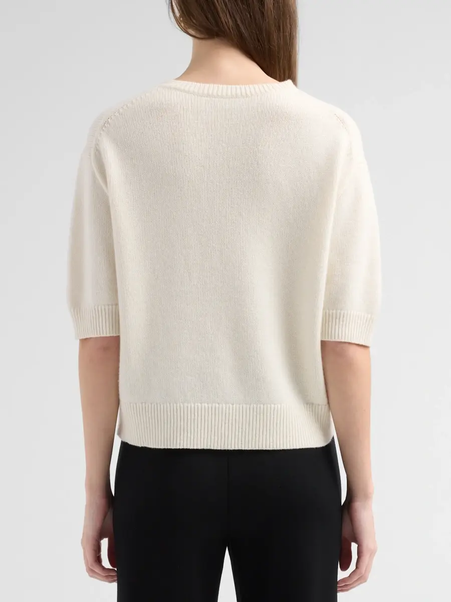 Theory Women's Cashmere Crop Sweater | Thumbnail 3 Theory Women's Cashmere Crop Sweater | Thumbnail 3