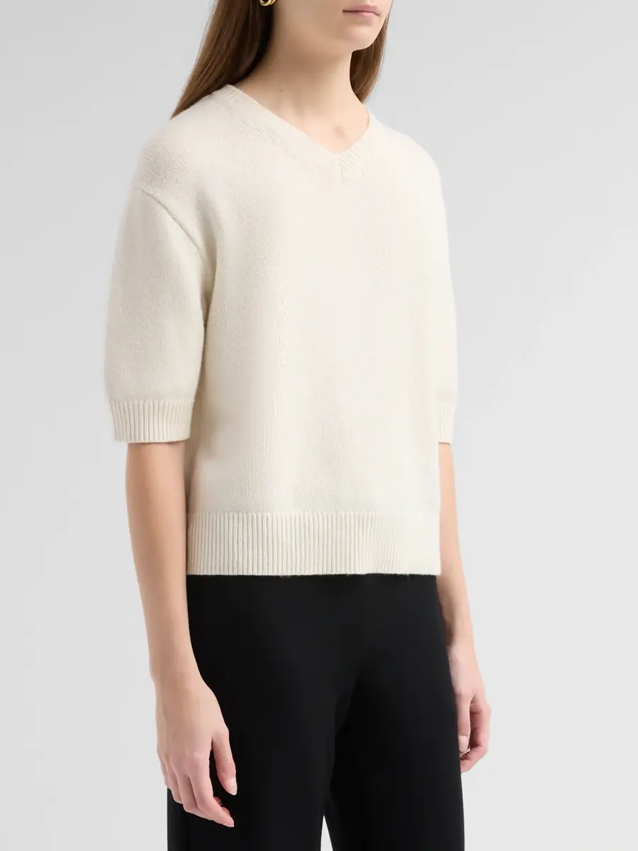 Theory Women's Cashmere Crop Sweater | Thumbnail 4 Theory Women's Cashmere Crop Sweater | Thumbnail 4