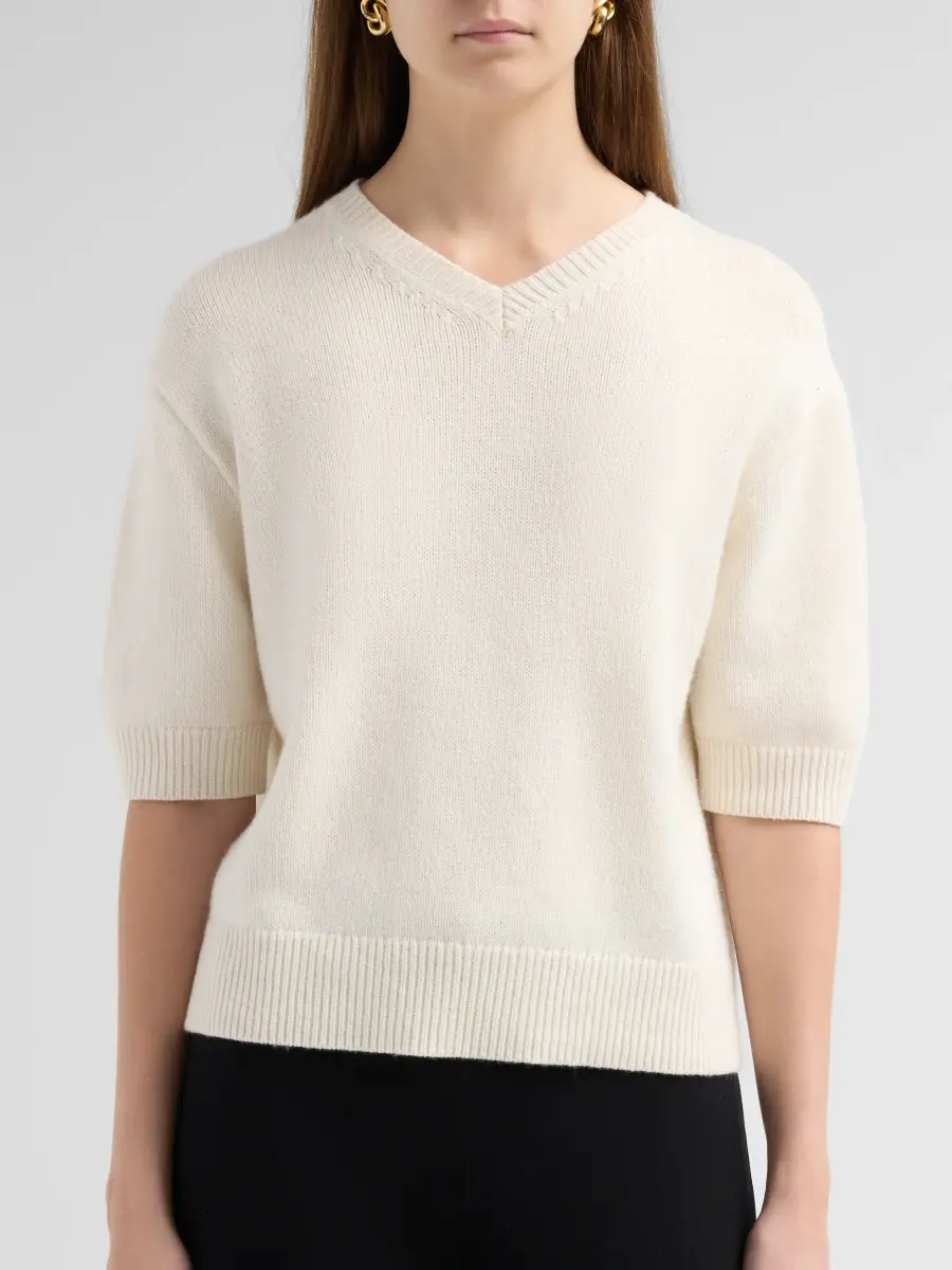 Theory Women's Cashmere Crop Sweater | Thumbnail 5 Theory Women's Cashmere Crop Sweater | Thumbnail 5