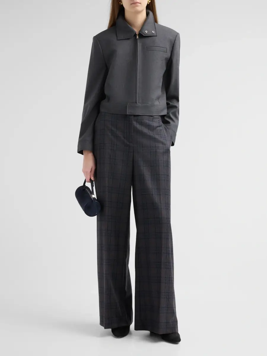 Theory Women's Harrington Crop Jacket | Thumbnail 2 Theory Women's Harrington Crop Jacket | Thumbnail 2