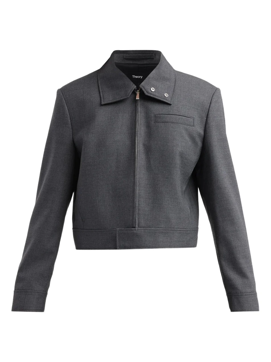 Theory Women's Harrington Crop Jacket