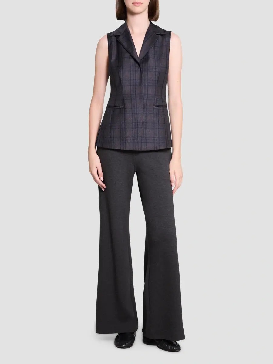 Theory Women's Plaid Slim-Fit Vest | Thumbnail 2 Theory Women's Plaid Slim-Fit Vest | Thumbnail 2