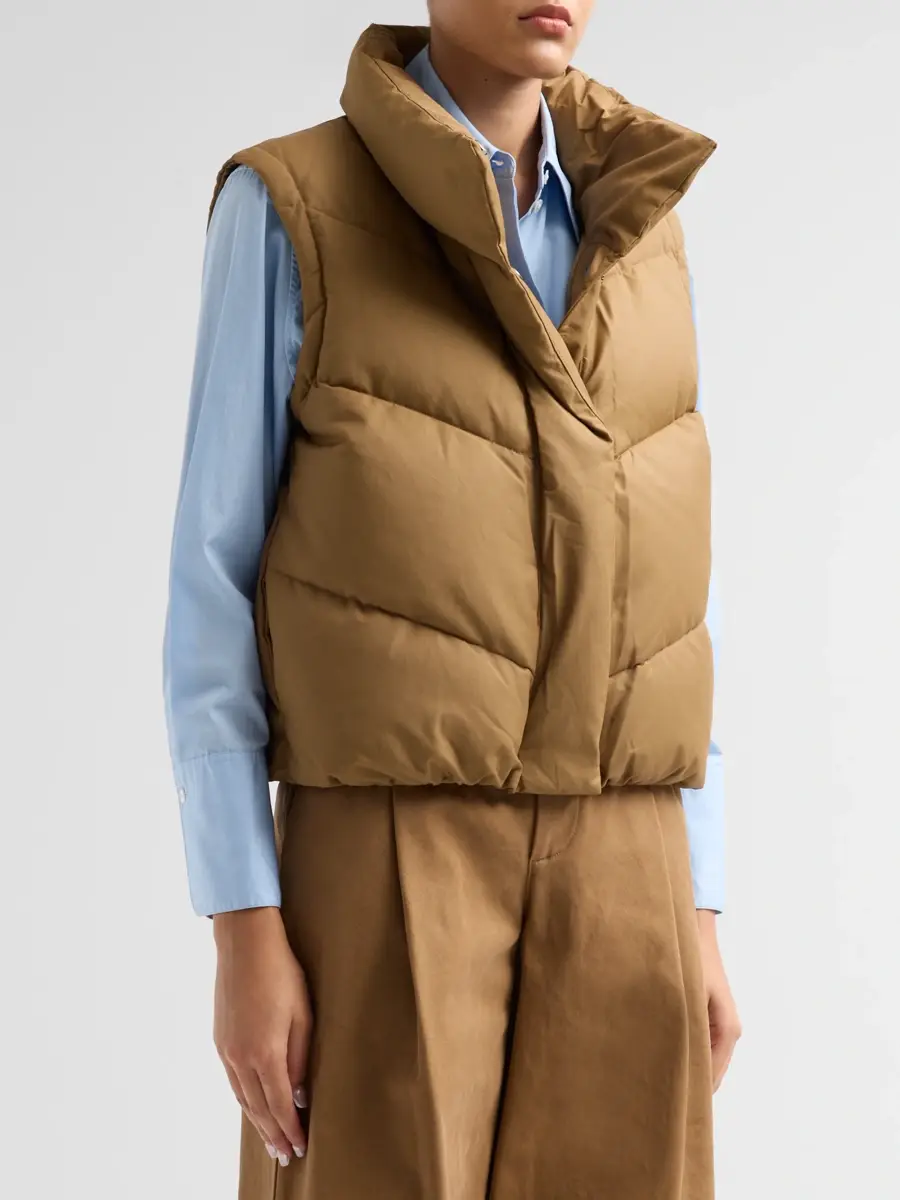 TWP Women's Cotton-Blend Puffer Vest | Thumbnail 4