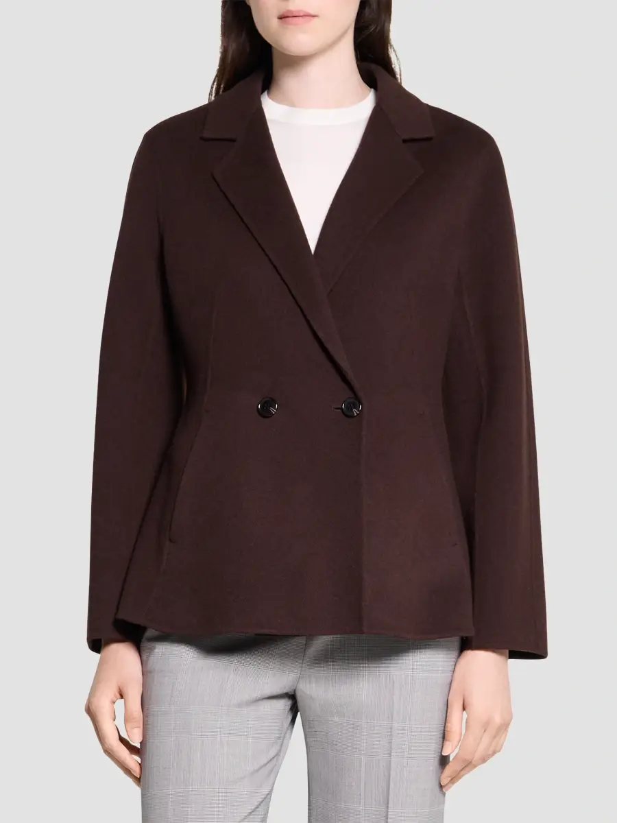 Theory Women's Shaped Wool-Blend Coat | Thumbnail 4
