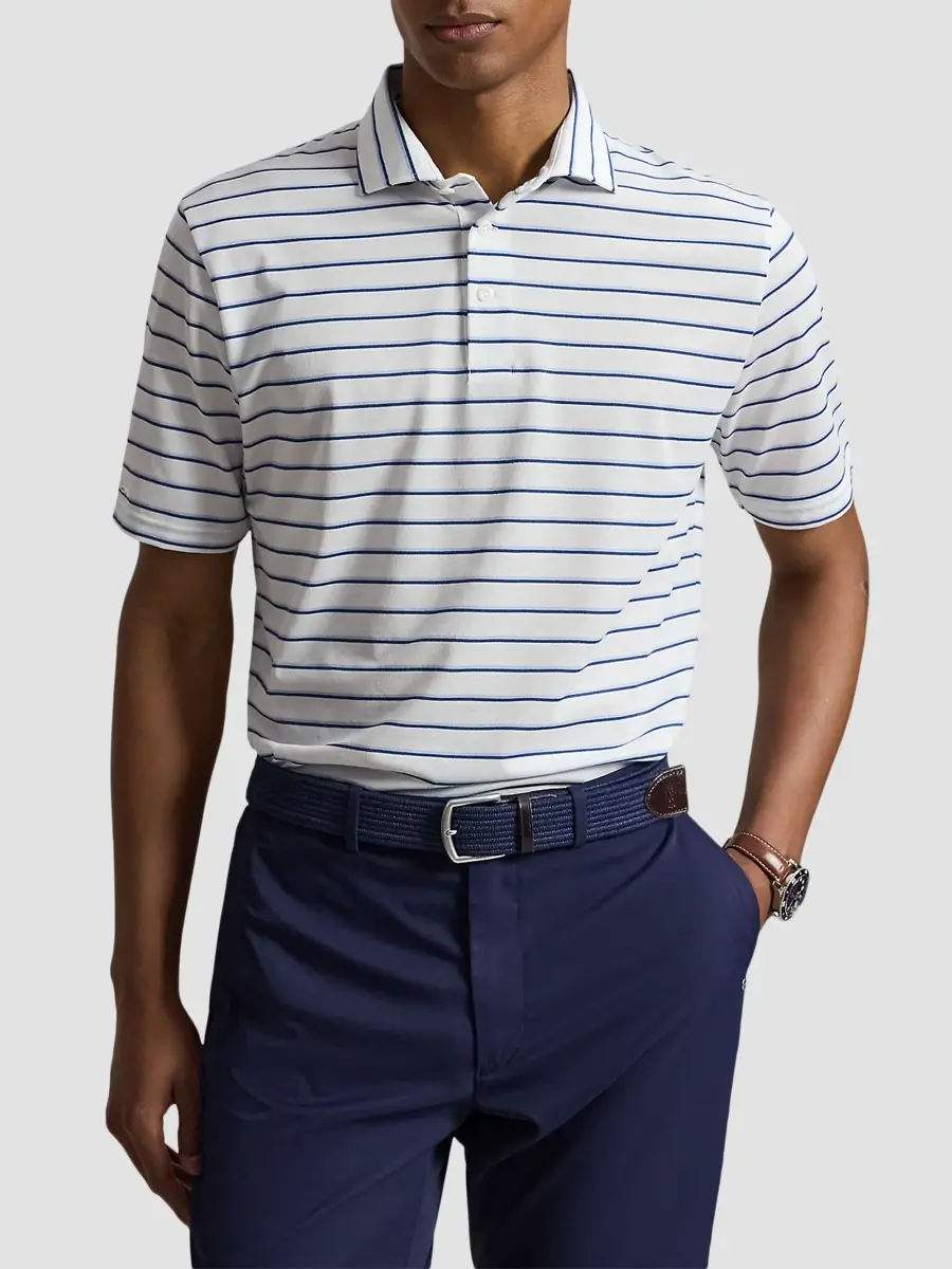 RLX Ralph Lauren Men's Classic-Fit Performance Polo Shirt | Thumbnail 4