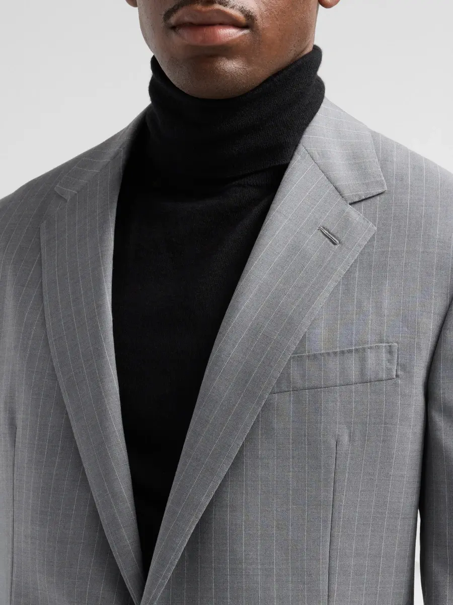 Ralph Lauren Purple Label Men's Pinstriped Cotton-Blend Suit | Thumbnail 6 Ralph Lauren Purple Label Men's Pinstriped Cotton-Blend Suit | Thumbnail 6