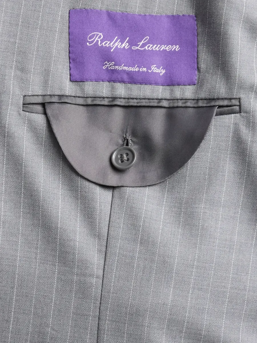 Ralph Lauren Purple Label Men's Pinstriped Cotton-Blend Suit | Thumbnail 7 Ralph Lauren Purple Label Men's Pinstriped Cotton-Blend Suit | Thumbnail 7